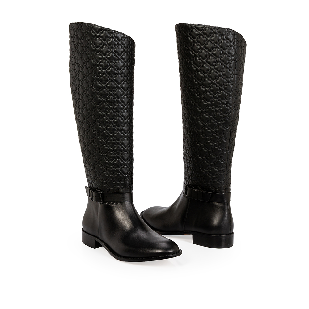 BOTA CANO ALTO COURO MATELASS&Ecirc; PRETO image number 4