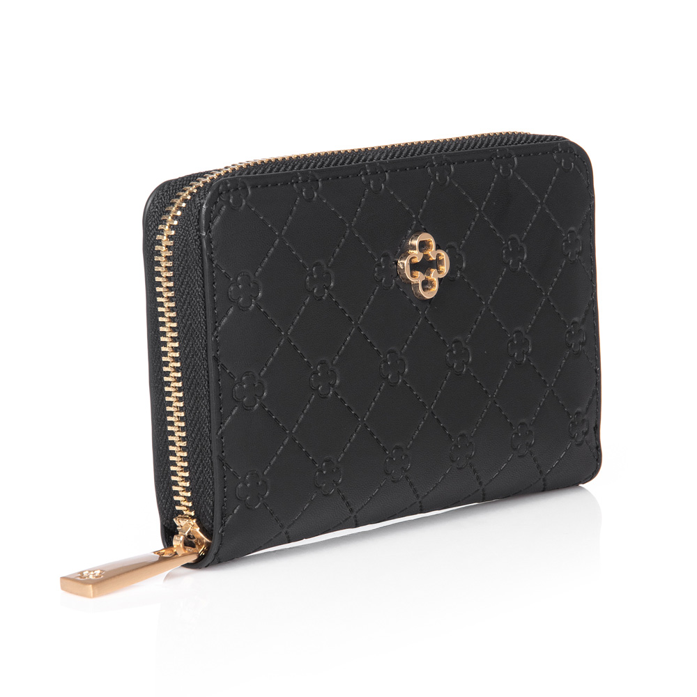 CARTEIRA FEMININA PRETA Z&Iacute;PER image number 1