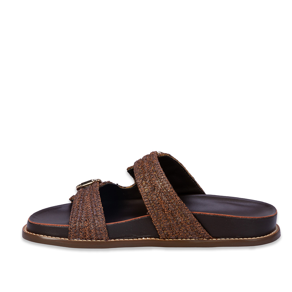 PAPETE MARROM TOBACCO DE COURO TRAMADO image number 2