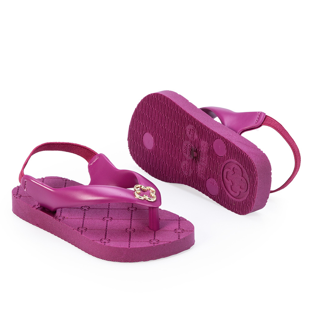 CHINELO BEB&Ecirc; ROSA F&Uacute;CSIA COM TIRA EL&Aacute;STICA INJETADO image number 3