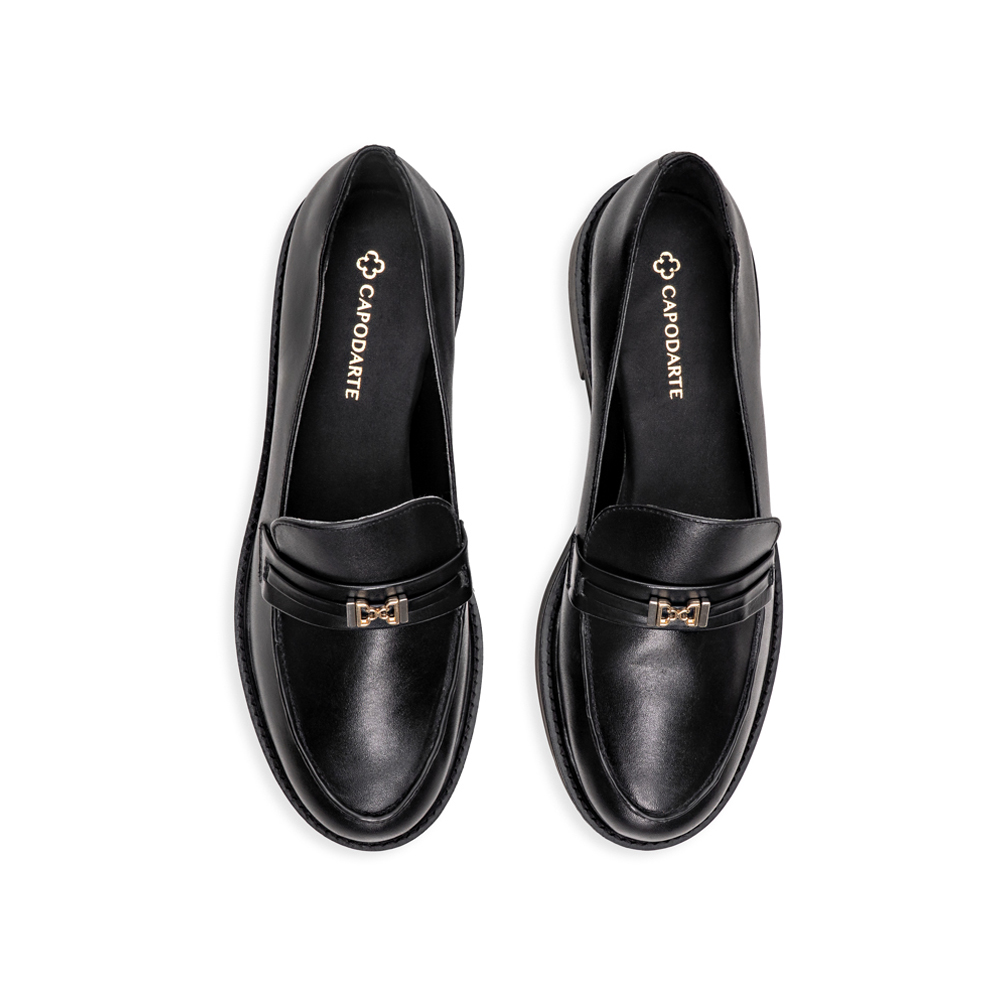 LOAFER MOCASSIM PRETO DE COURO image number 4