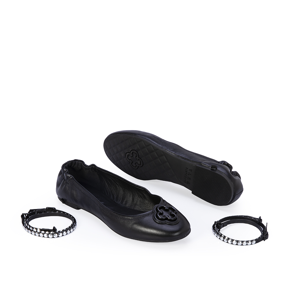 SAPATILHA CATHERINE DE COURO PRETA image number 3