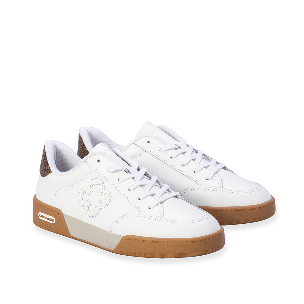 T&Ecirc;NIS FEMININO BRANCO DE COURO MONOGRAMA AMARRA&Ccedil;&Atilde;O image number 1