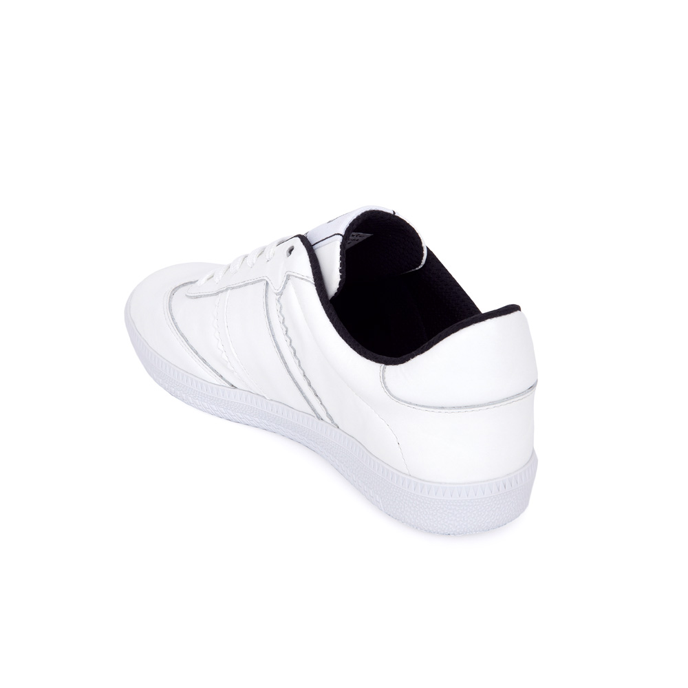 TÊNIS FEMININO DE COURO BRANCO AMARRAÇÃO image number 2