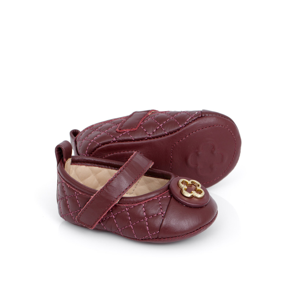 SAPATILHA RN DE COURO MATELASS&Ecirc; BORD&Ocirc; COM VELCRO image number 4