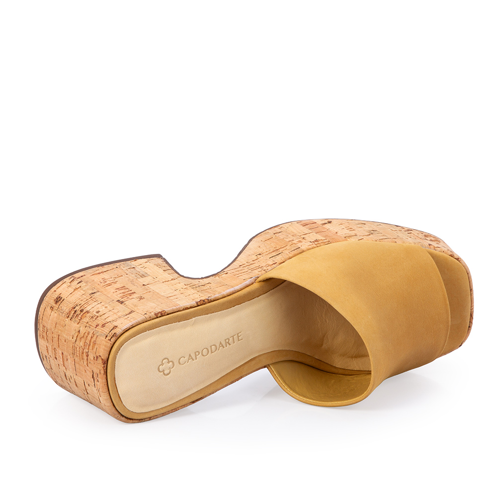 MULE MEIA PATA COURO NOBUCK BEGE SAVANA CORTI&Ccedil;A image number 4