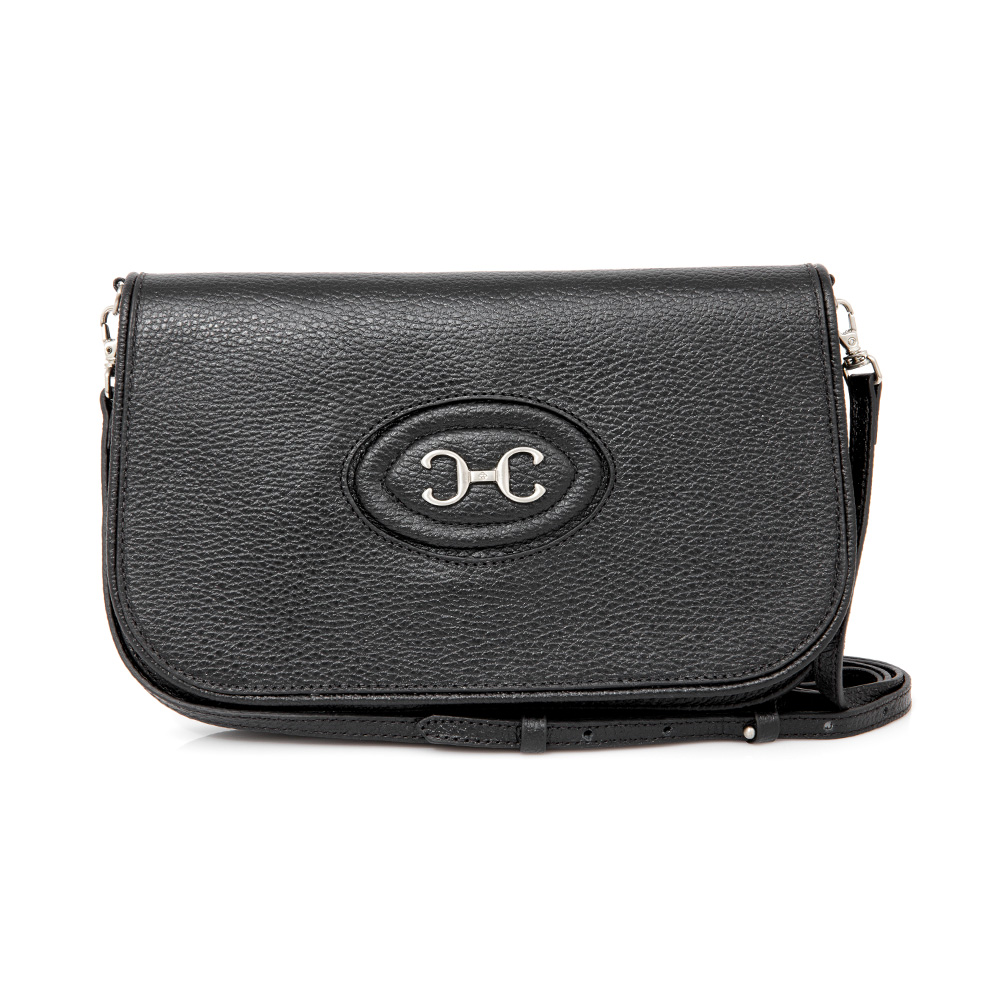BOLSA PEQUENA TIRACOLO PRETA COURO SHOULDER BAG image number 0