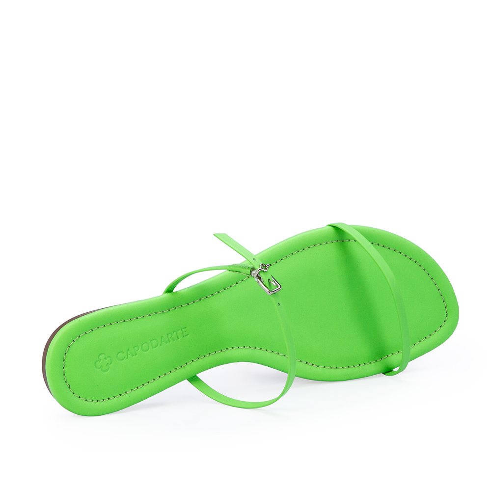 CHINELO RASTEIRO VERDE PISTACCHIO DE COURO image number 4