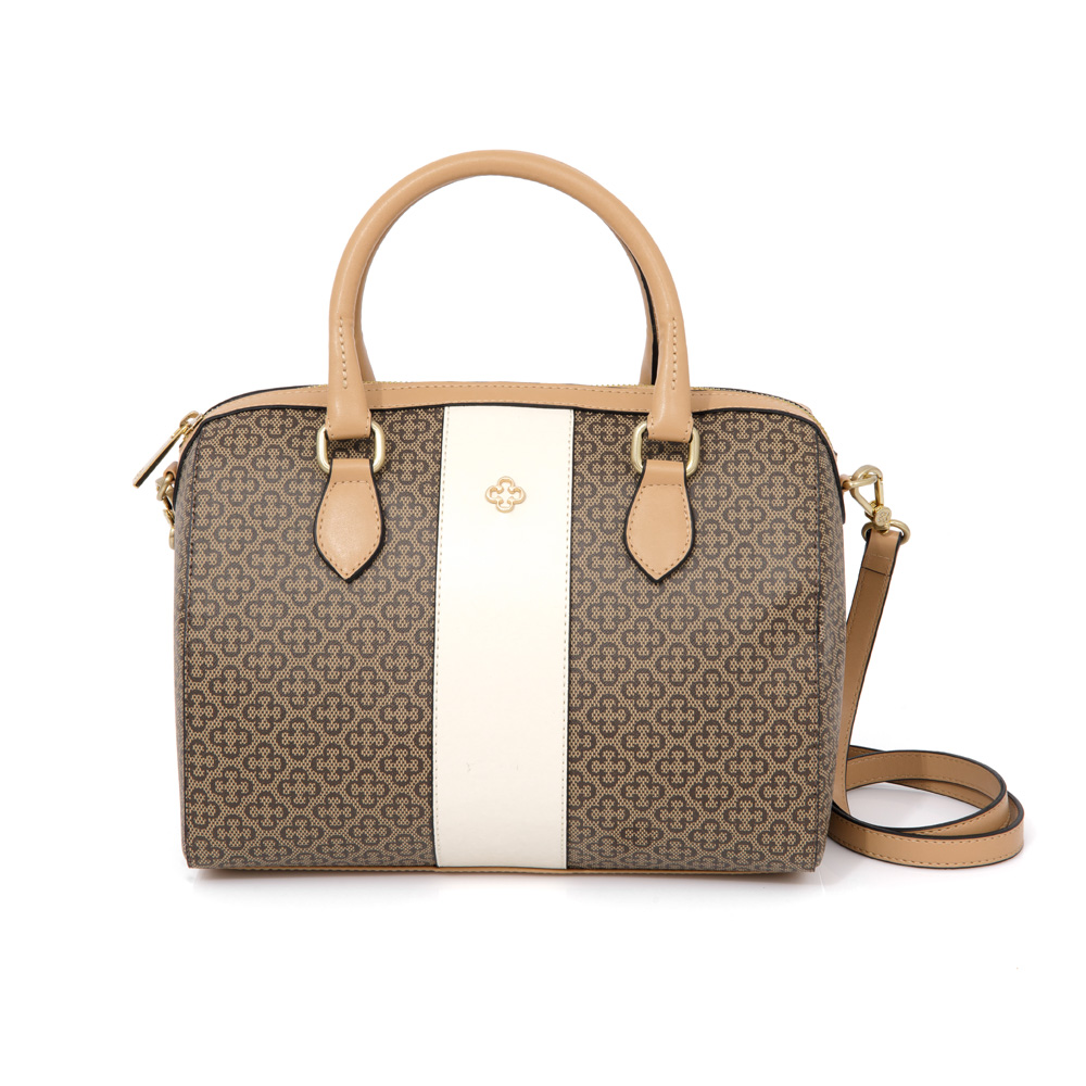 BOLSA TIRACOLO BEGE RÁFIA MONOGRAMA DOCTOR BAG image number 0