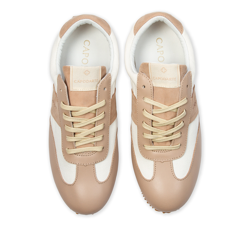 T&Ecirc;NIS NUDE SEDA COURO AMARRA&Ccedil;&Atilde;O SNEAKERS image number 4