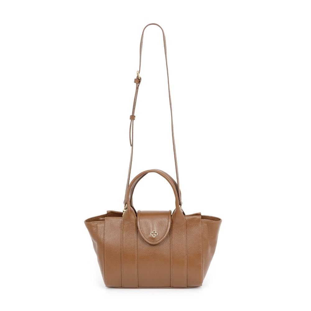 BOLSA TIRACOLO CARAMELO DE COURO TOTE image number 3