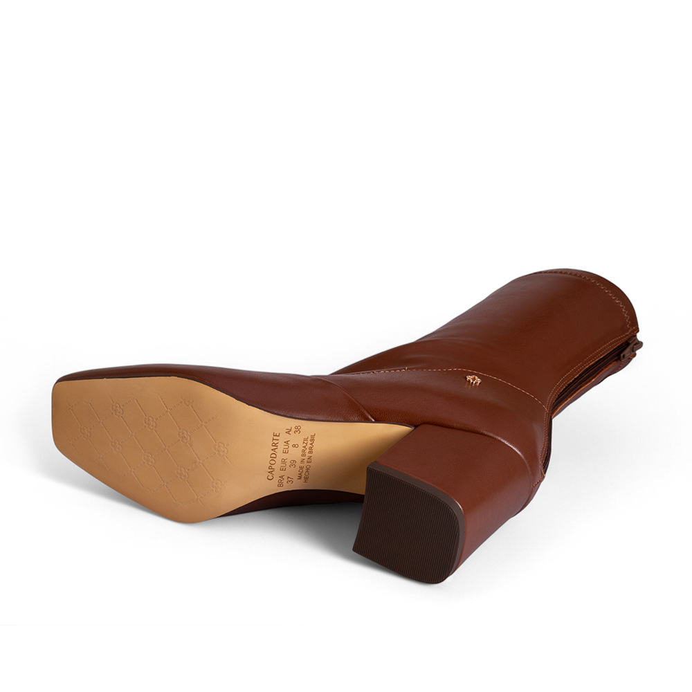 BOTA CANO MÉDIO CARAMELO STRETCH image number 4