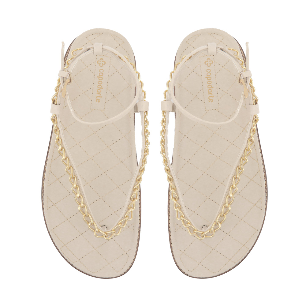 SANDÁLIA PAPETE BEGE RÁFIA CORRENTES image number 4