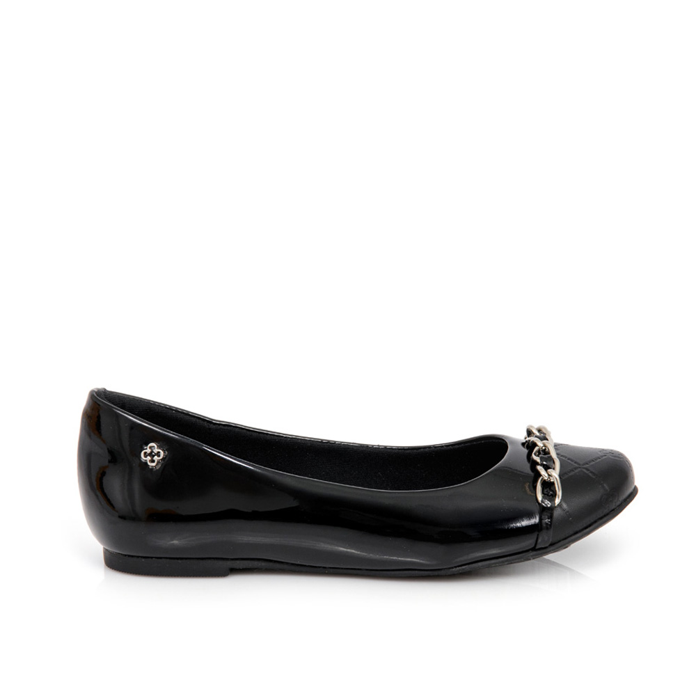 SAPATILHA PRETA INFANTIL MONOGRAMA CORRENTE image number 0