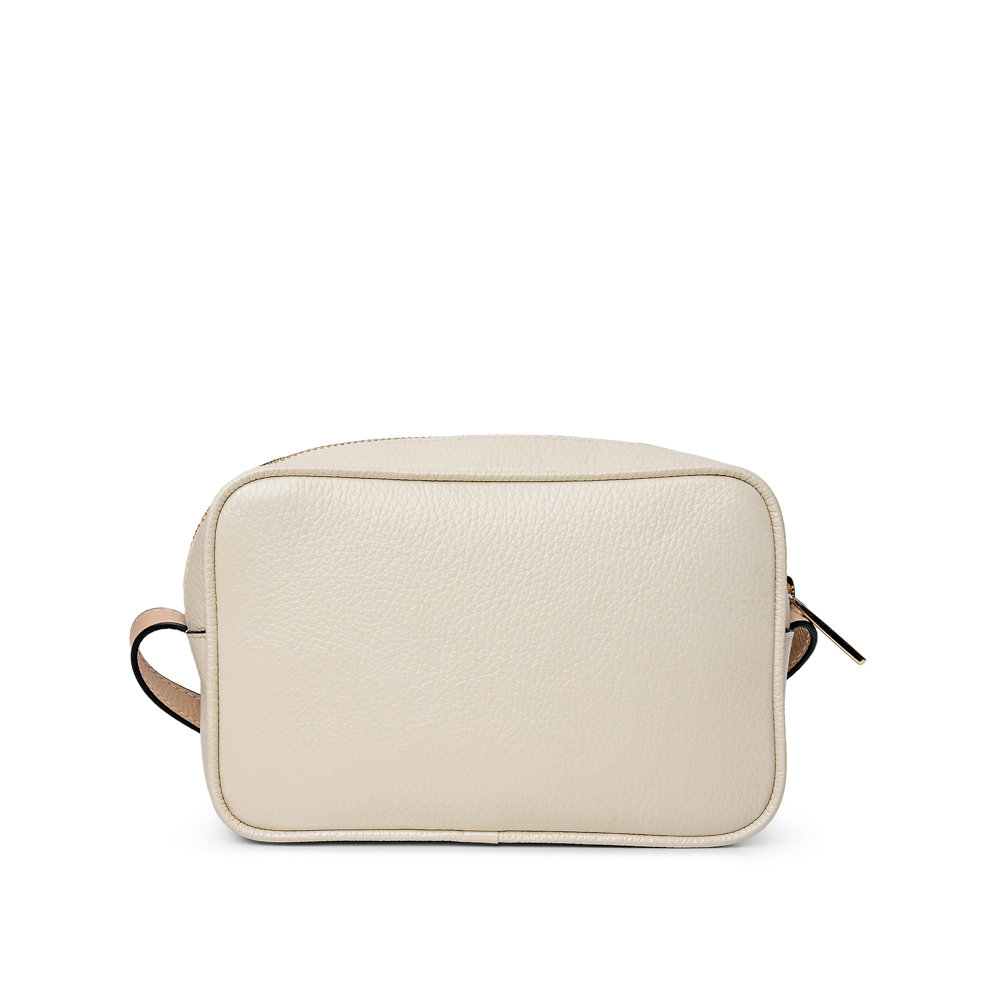 BOLSA PEQUENA TIRACOLO BEGE VANILLA E NUDE SEDA DE COURO SHOULDER BAG image number 2