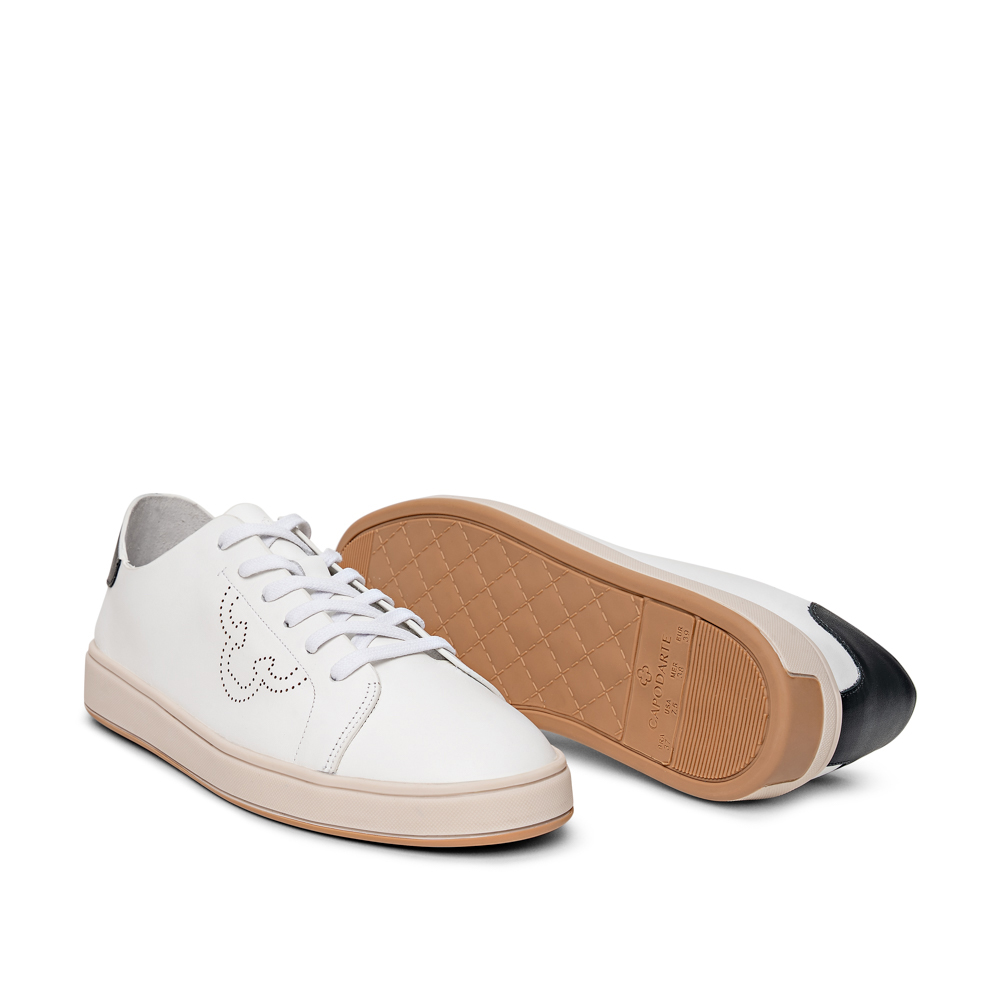 T&Ecirc;NIS FEMININO BRANCO DE COURO AMARRA&Ccedil;&Atilde;O image number 3