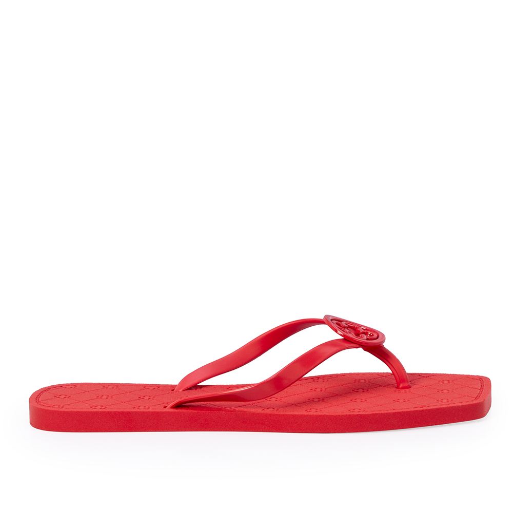 CHINELO DE DEDO VERMELHO HIBISCO BICO QUADRADO image number 0