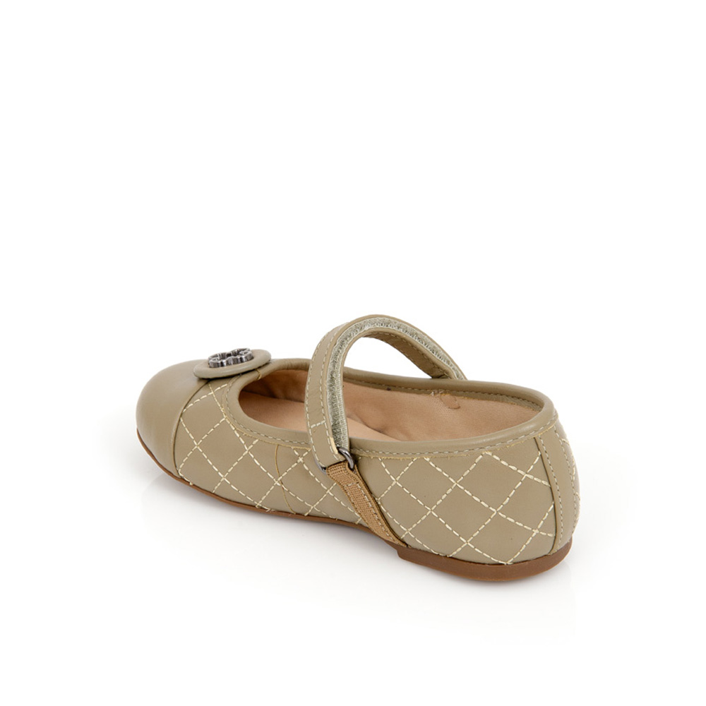 SAPATILHA BEB&Ecirc; VERDE ALBERO DE COURO MATELASS&Ecirc; VELCRO CATHERINE image number 2