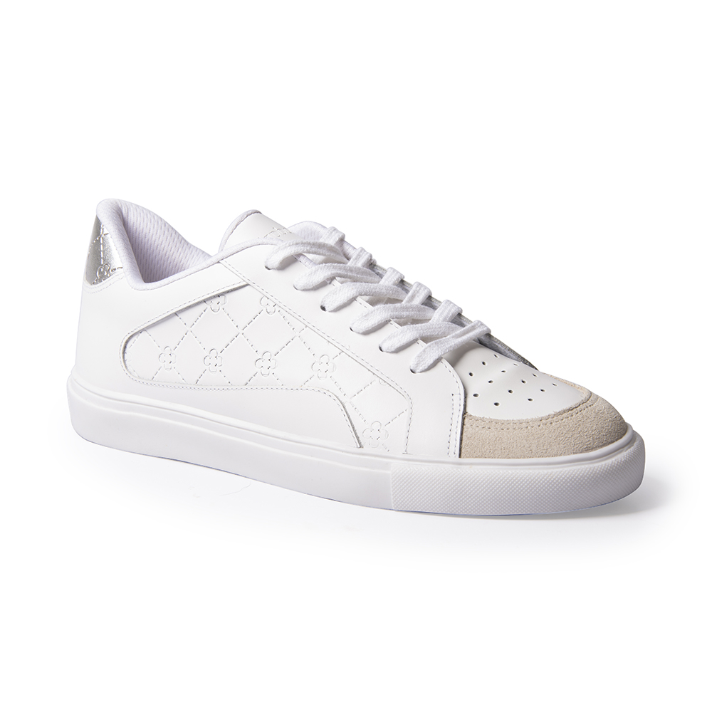 TÊNIS FEMININO DE COURO BRANCO MONOGRAMA image number 0