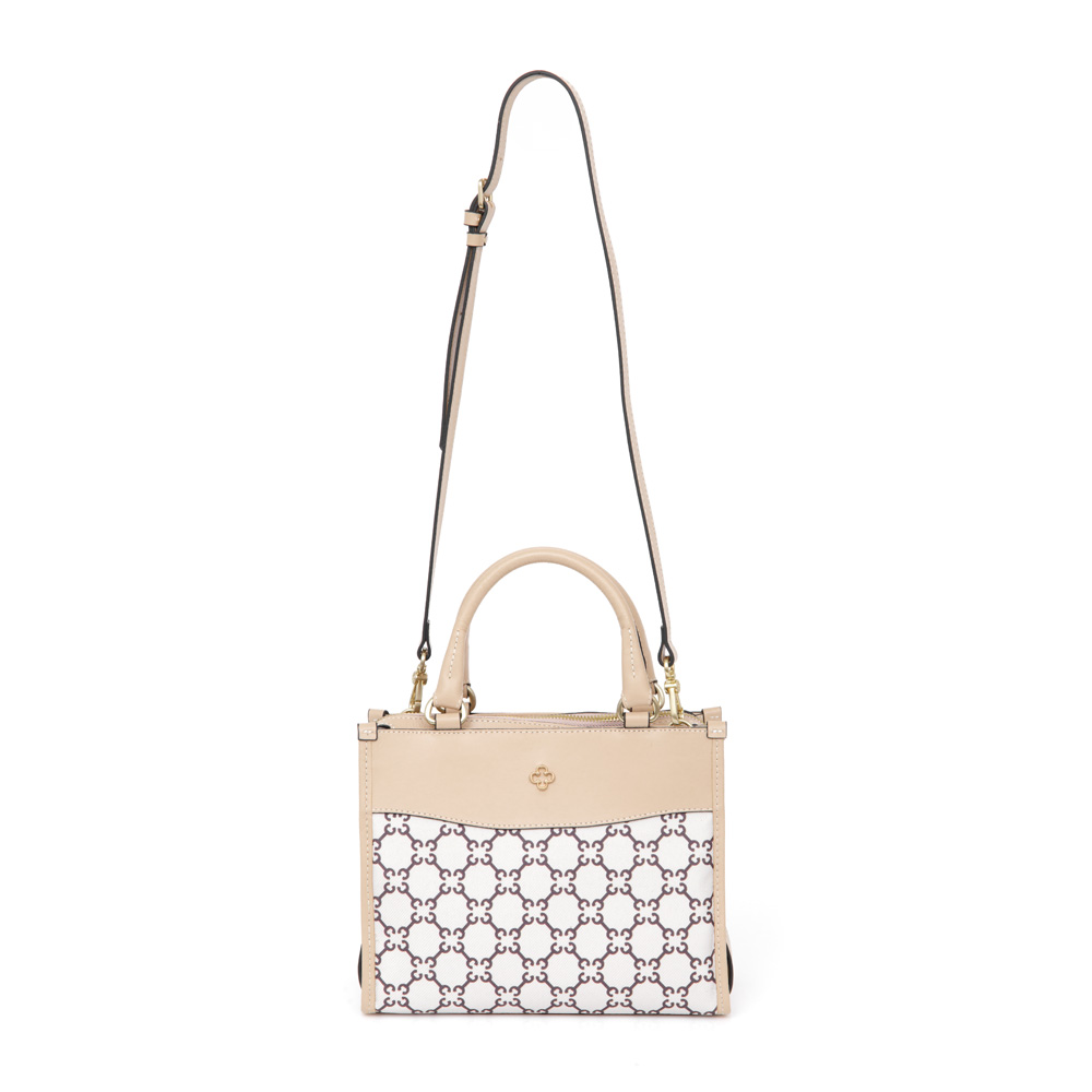 BOLSA TOTE NUDE MONOGRAMA MARROM AL&Ccedil;A TIRACOLO image number 3