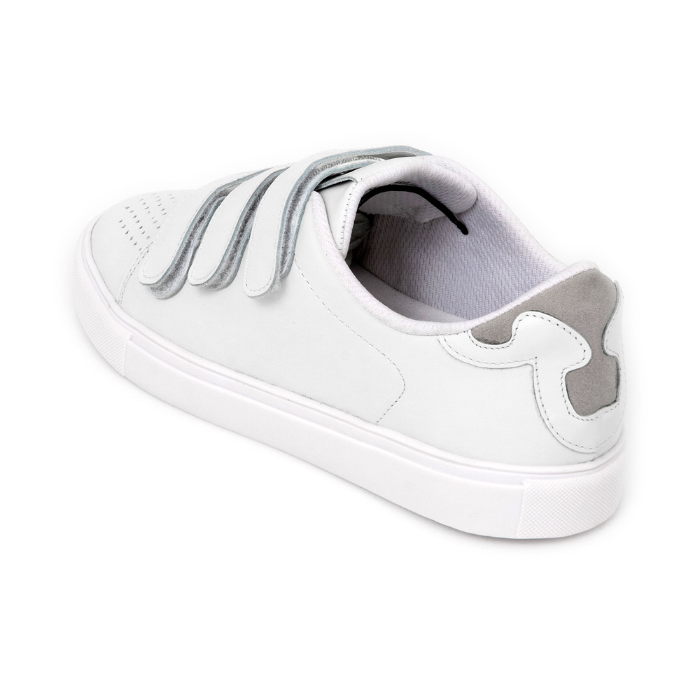 TÊNIS BRANCO DE COURO FECHO VELCRO image number 2