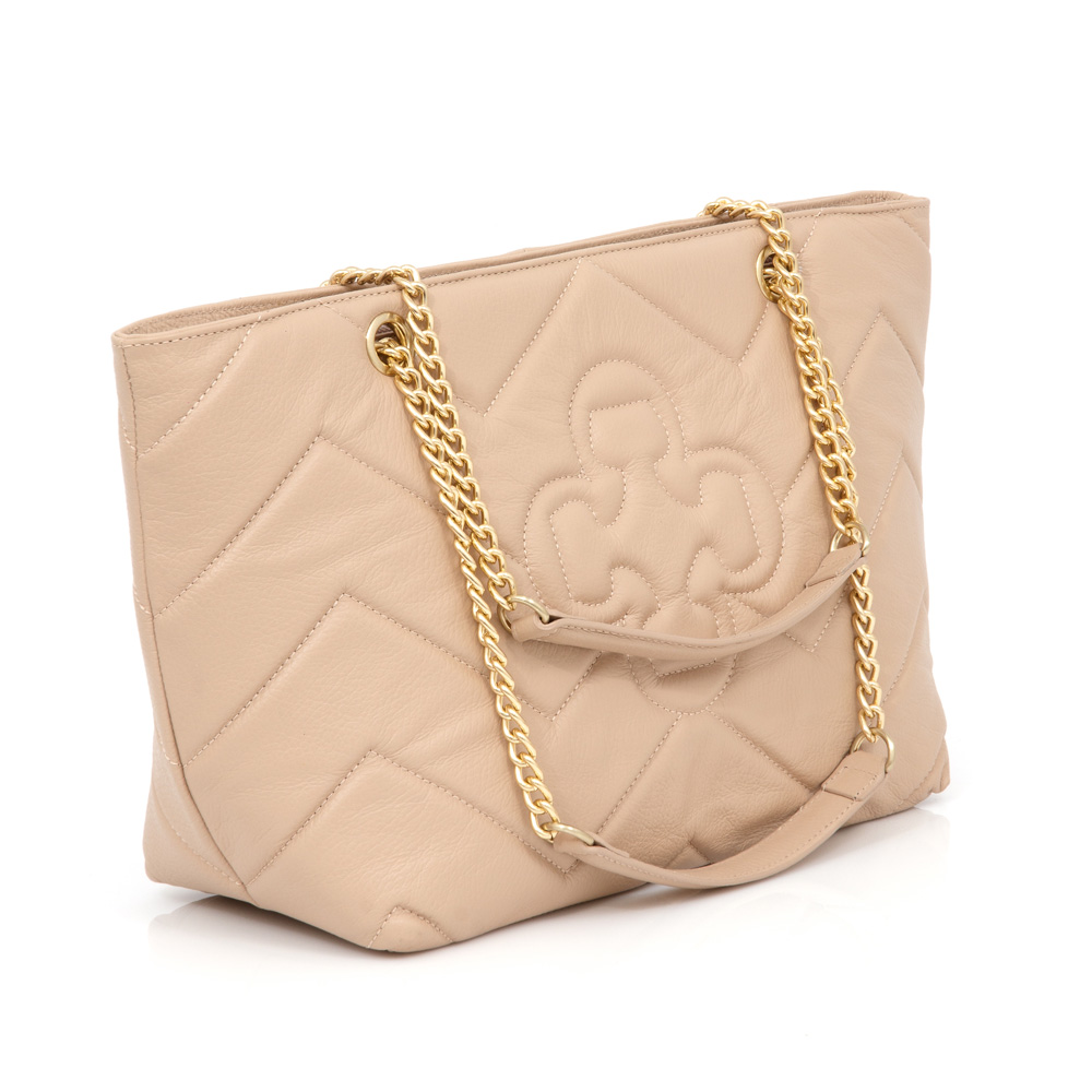 BOLSA NUDE SEDA COURO MATELASS&Ecirc; SHOPPER image number 3