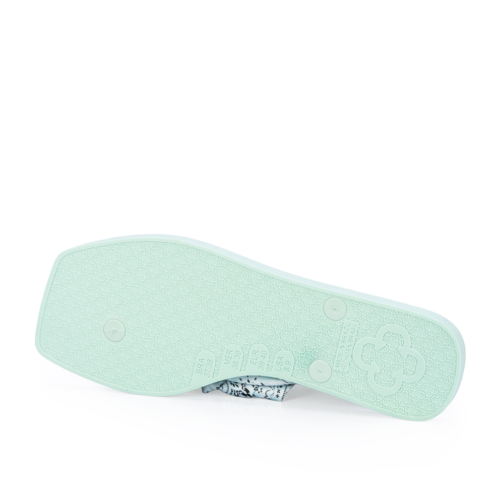 CHINELO DE DEDO LEN&Ccedil;O ESTAMPA PAISLEY VERDE image number 3