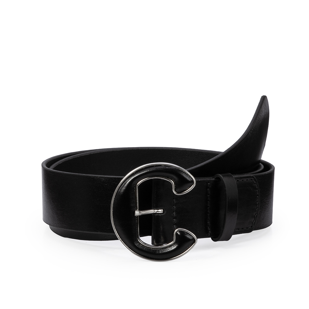 CINTO FEMININO PRETO DE COURO VETRO image number 0