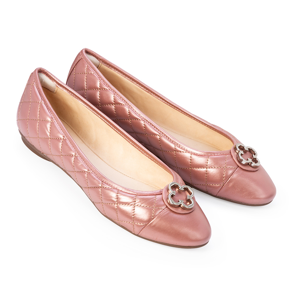 SAPATILHA CATHERINE MODERNIT&Aacute; ROSA MALVA DE COURO MATELASS&Ecirc; image number 1