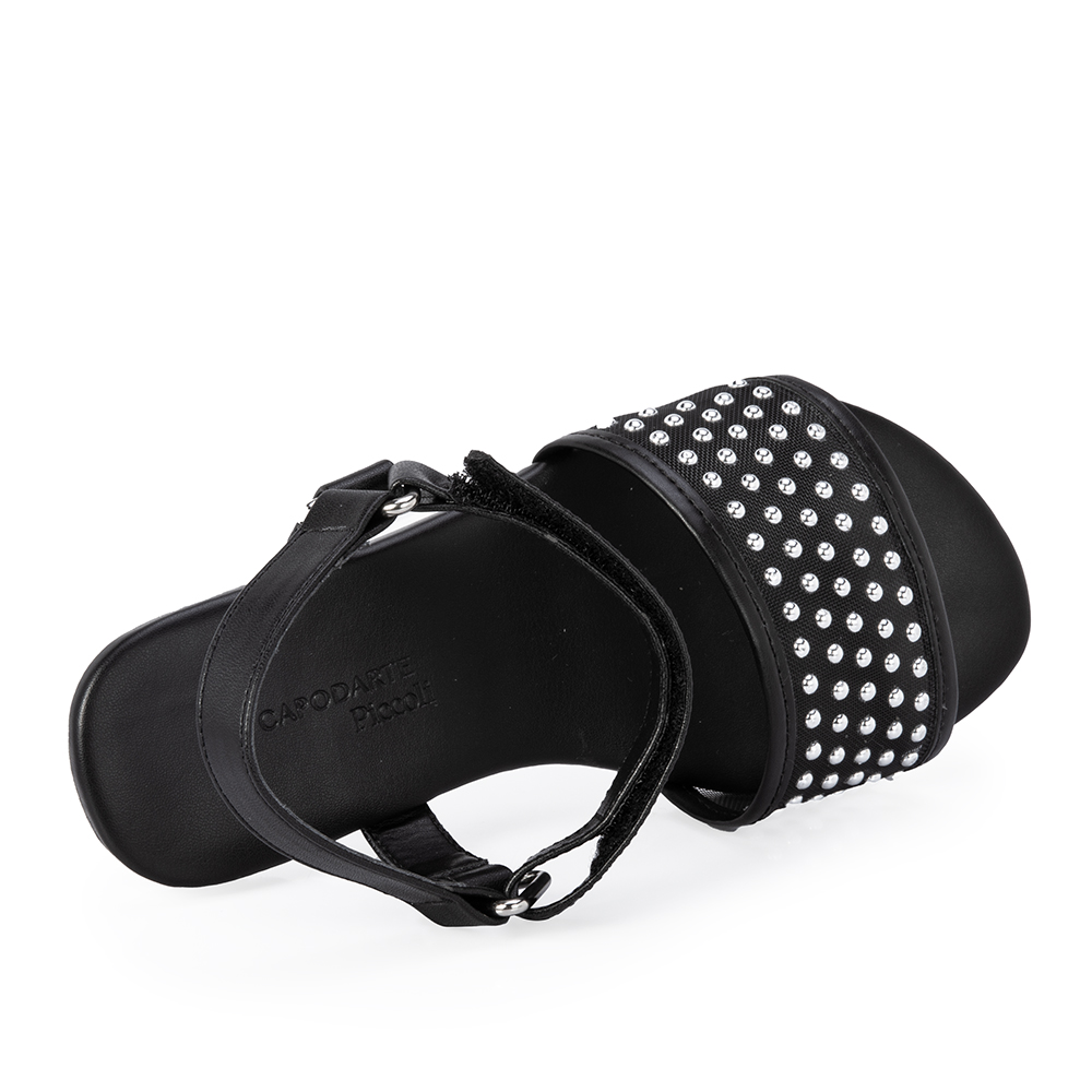 SAND&Aacute;LIA INFANTIL PRETA TELA image number 4