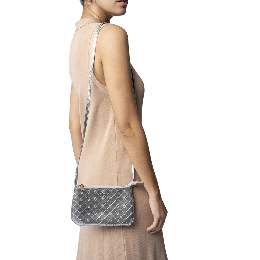 BOLSA TRANSVERSAL PRATA MONOGRAMA PIETRA image number 1