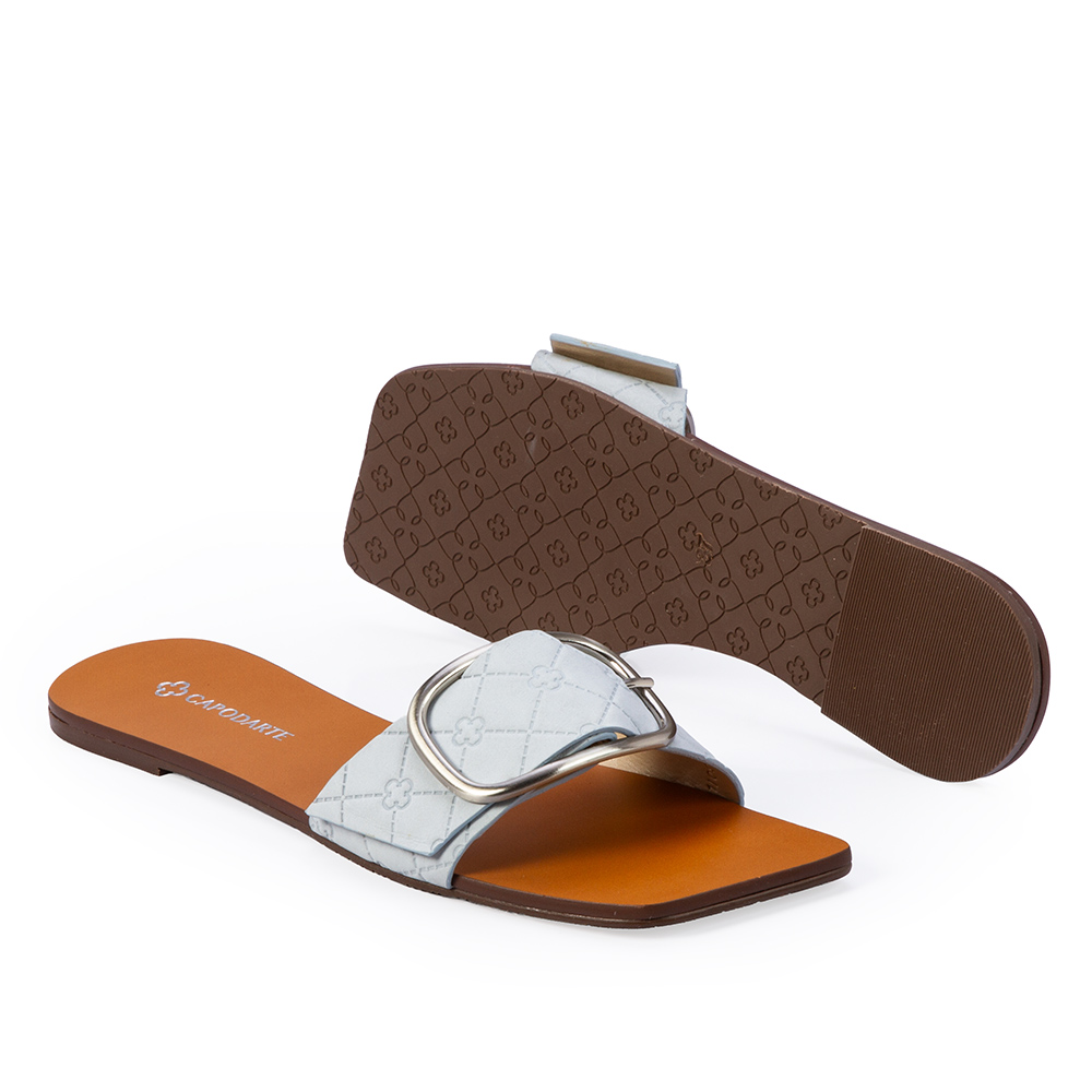 CHINELO RASTEIRO AZUL TURMALINA COURO NOBUCK MONOGRAMA image number 3