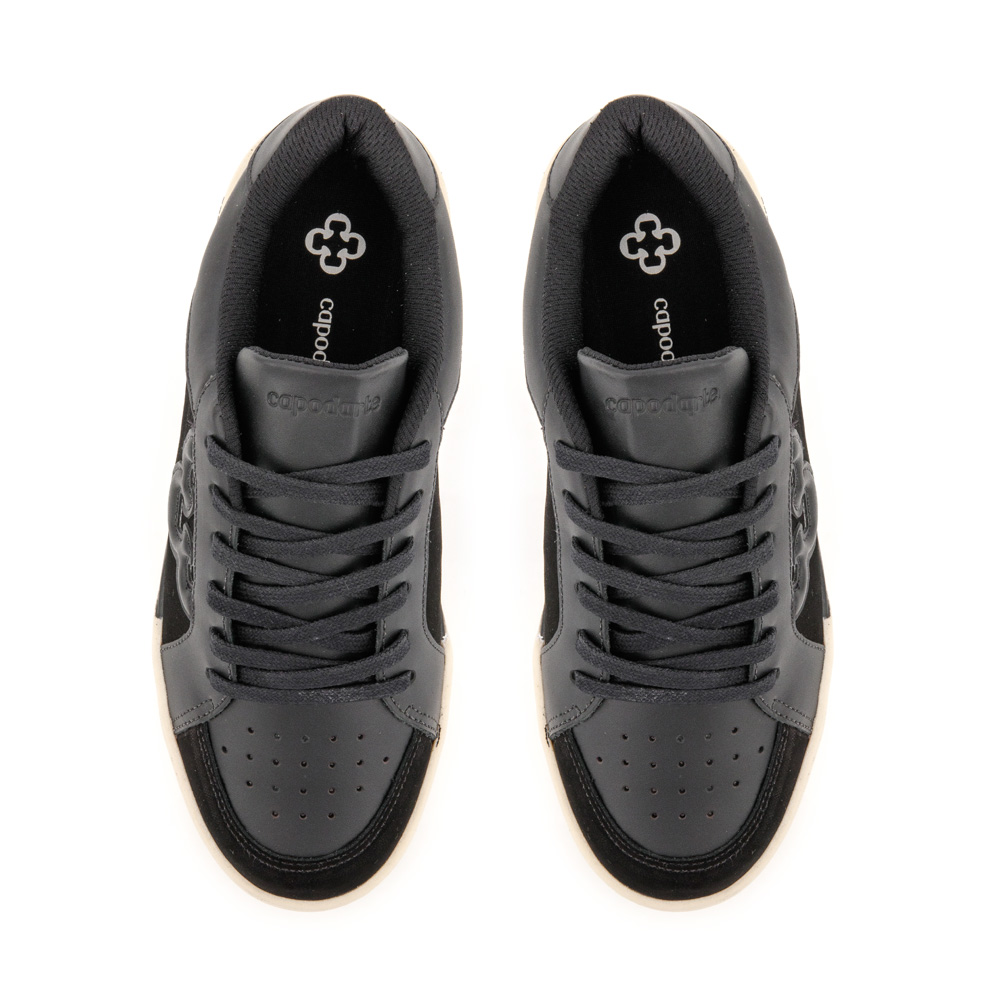 TÊNIS FEMININO AMARRAÇÃO PRETO COURO NOBUCK image number 4