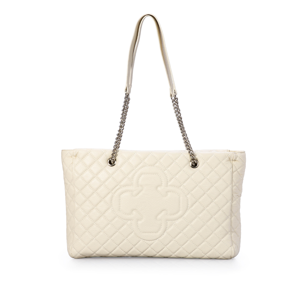 BOLSA BEGE VANILLA DE COURO MATELASSÊ CARINA image number 1