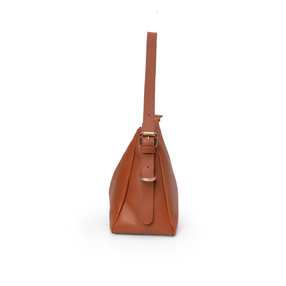 BOLSA CARAMELO DE COURO SHOULDER BAG image number 1