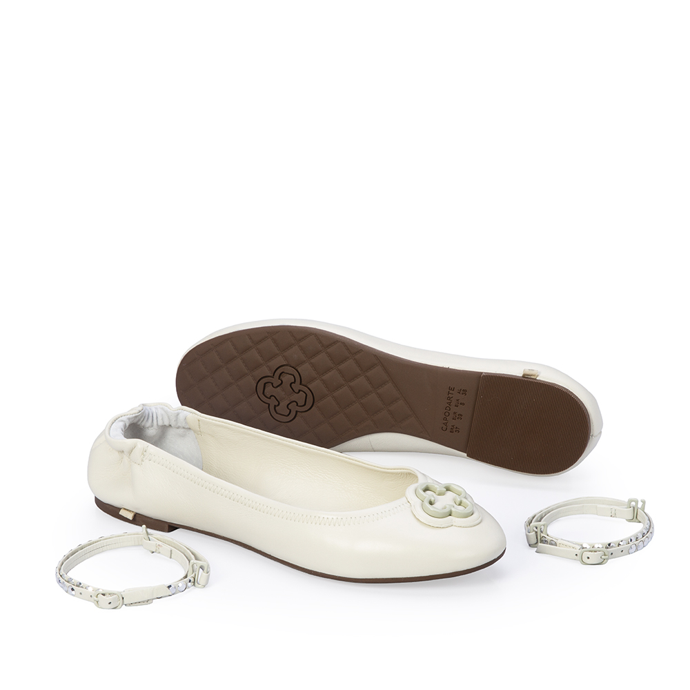 SAPATILHA CATHERINE DE COURO BRANCO DUNA image number 3
