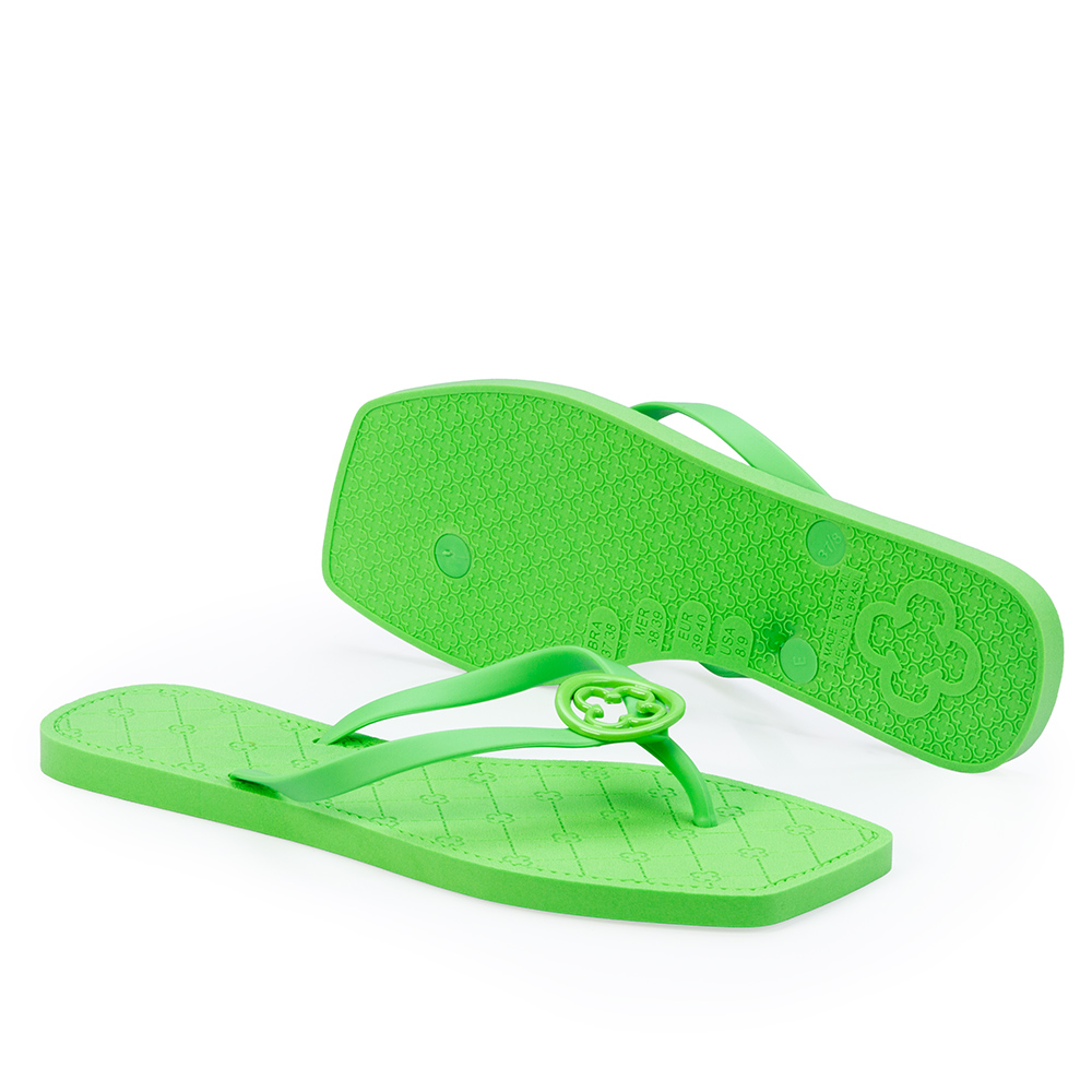 CHINELO DE DEDO BICO QUADRADO VERDE PISTACCHIO image number 3