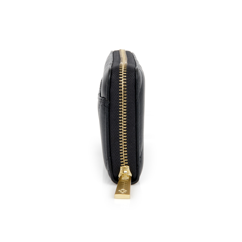 CARTEIRA FEMININA PEQUENA MATELASS&Ecirc; PRETA image number 1