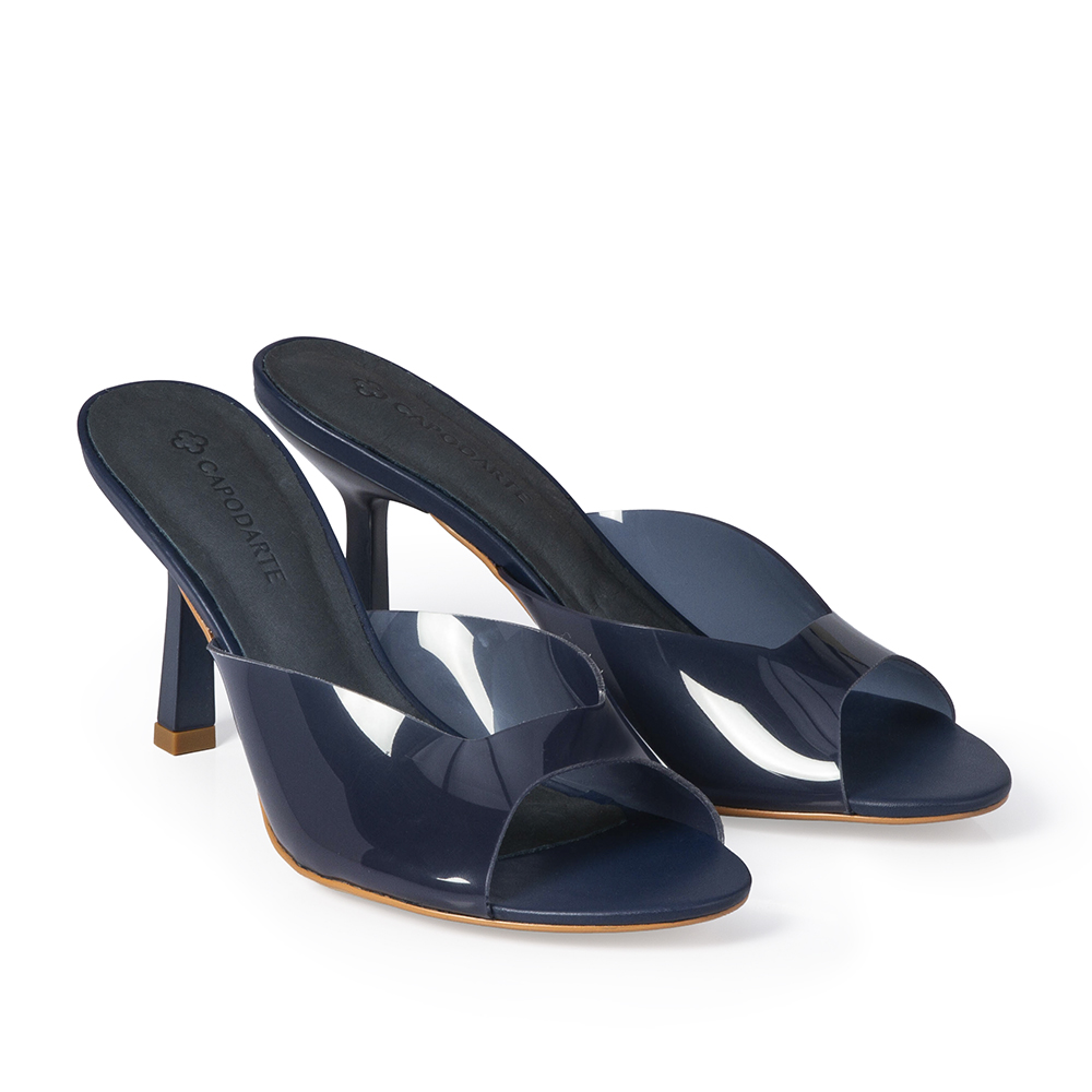 MULE SALTO ALTO AZUL MARINHO image number 1