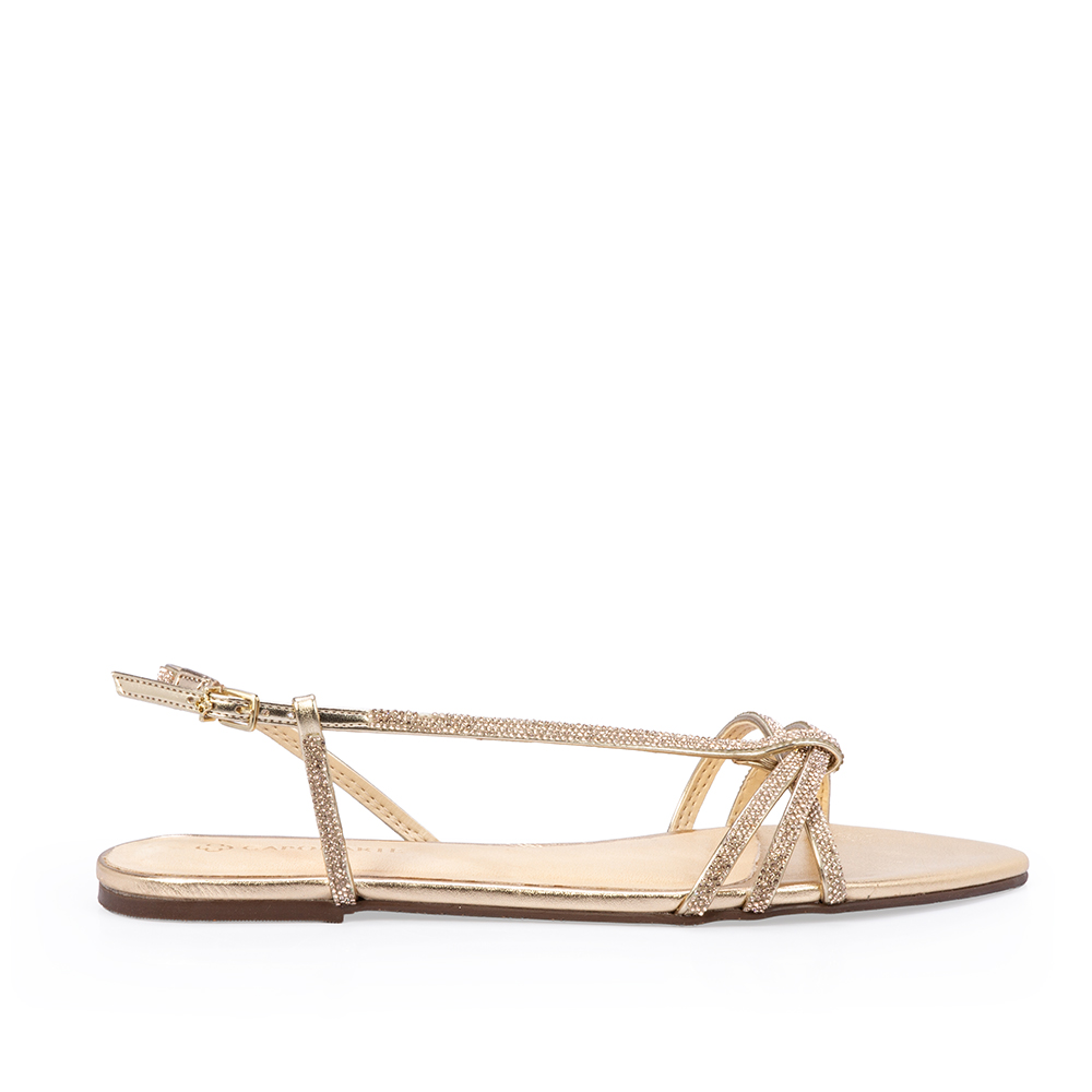 SAND&Aacute;LIA RASTEIRA DOURADA BRILHOS image number 0