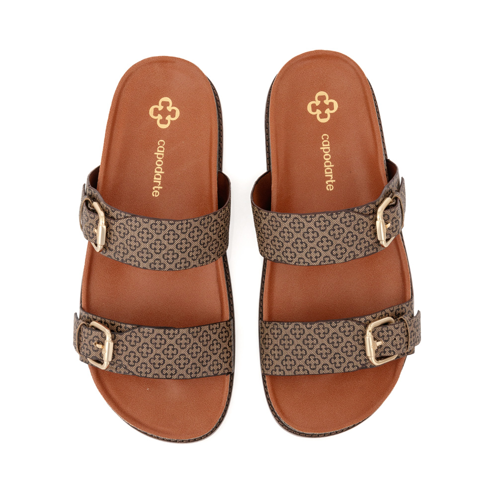 CHINELO PAPETE BEGE MONOGRAMA FIVELAS image number 4