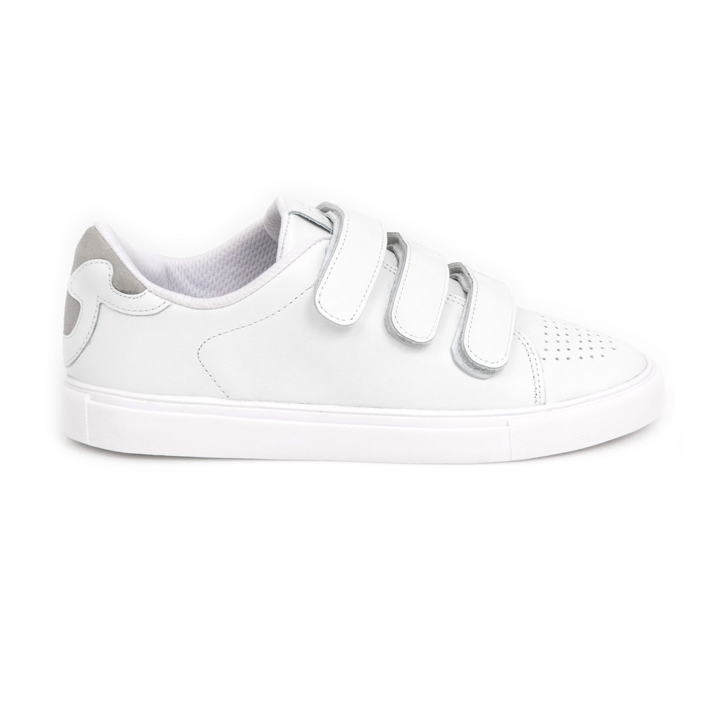 TÊNIS BRANCO DE COURO FECHO VELCRO image number 0