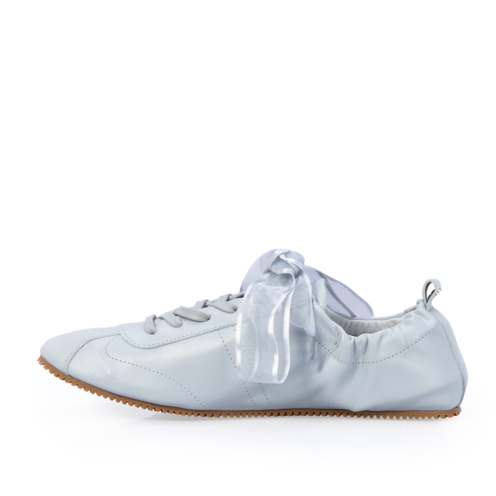 TÊNIS FEMININO AZUL DE COURO BALLERINA SNEAKERS image number 2