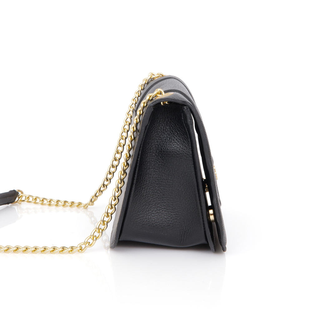 BOLSA CAPODARTE COURO PRETA SHOULDER BAG image number 1
