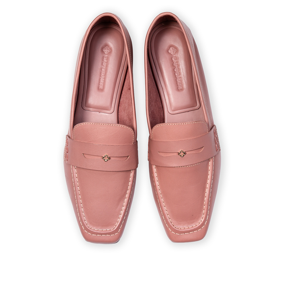 LOAFER MOCASSIM ROSA MALVA DE COURO image number 4