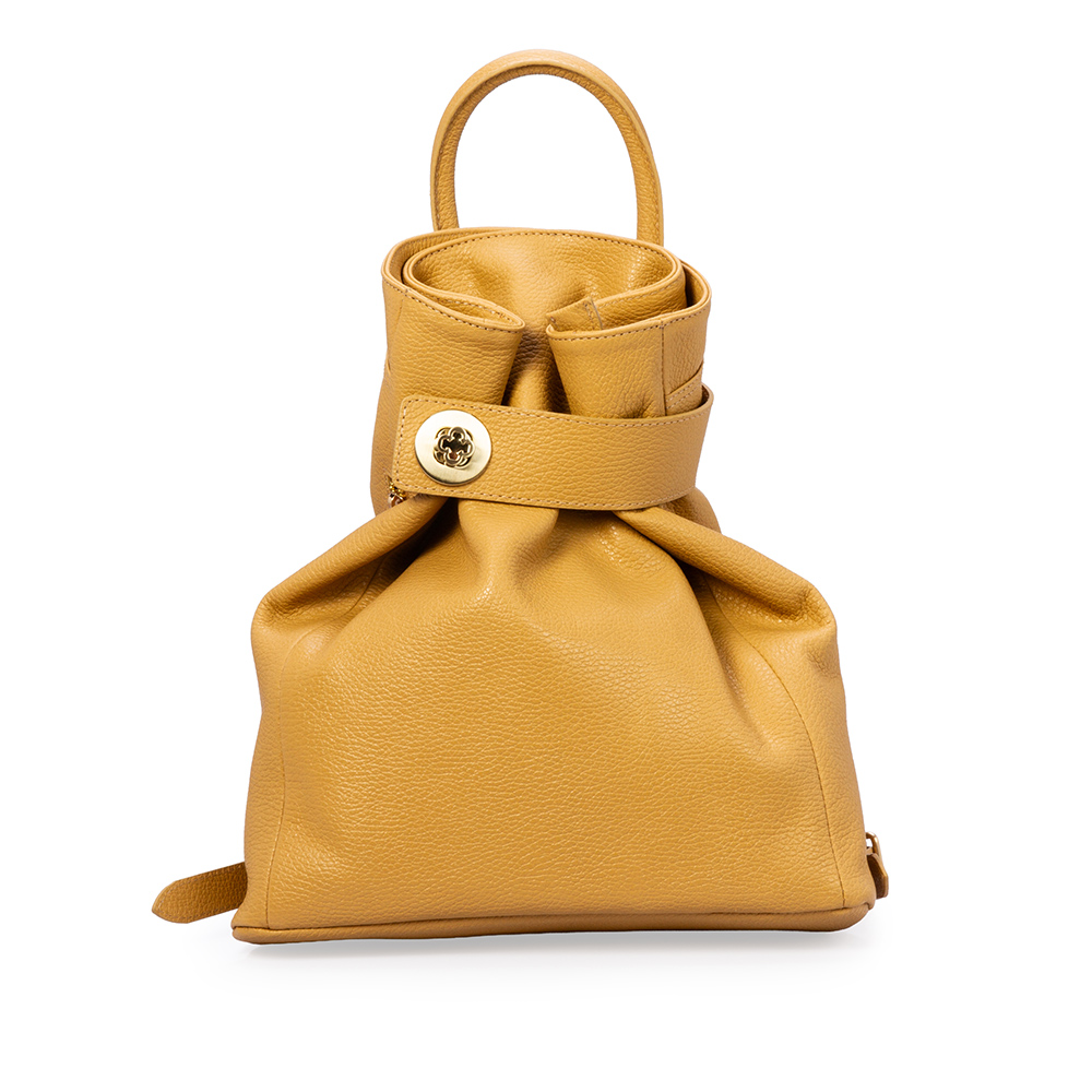 MOCHILA FEMININA BUCKET BEGE SAVANA DE COURO image number 0