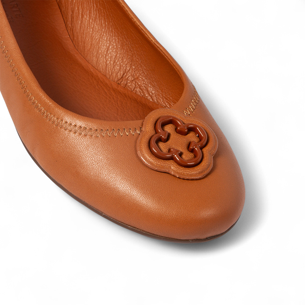 SAPATILHA INFANTIL CARAMELO DE COURO image number 2