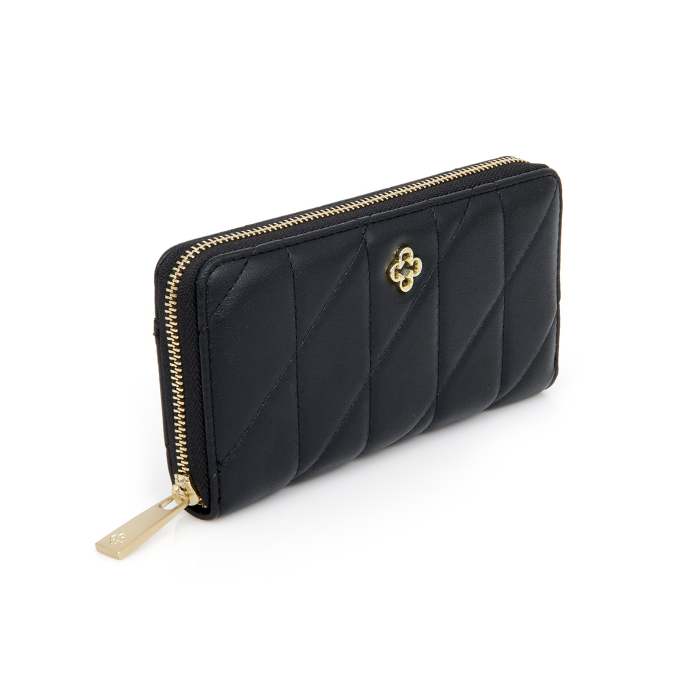 CARTEIRA FEMININA PEQUENA MATELASS&Ecirc; PRETA image number 3