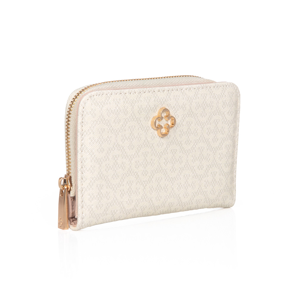 CARTEIRA PEQUENA BRANCA MONOGRAMA Z&Iacute;PER image number 1