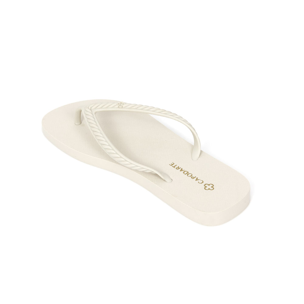 CHINELO DE DEDO BEGE VANILLA TRAMADO image number 2